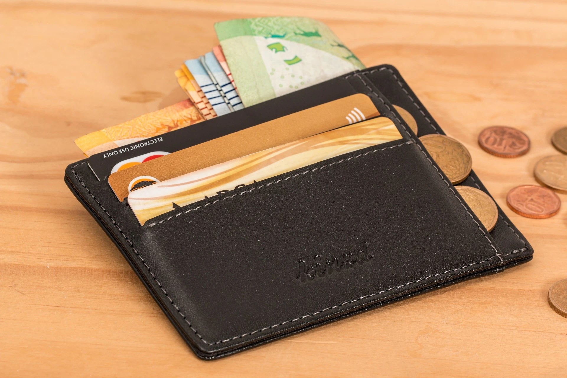 wallet with cards and money - credit lines for poor credit